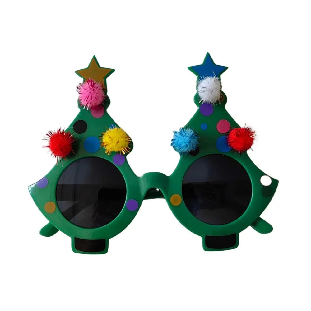 Christmas Tree Novelty Glasses – Funny Holiday Party Photo Prop Novelty Party Glasses Nixie 01