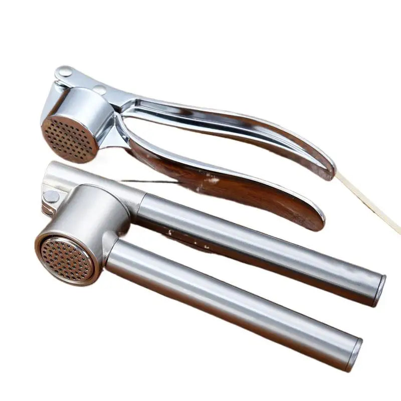 Stainless Steel Garlic Press – Ergonomic Non-Slip Handle Garlic Press Nixie