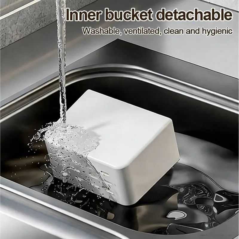 Wall Mounted Bathroom Toothbrush & Toiletry Organizer