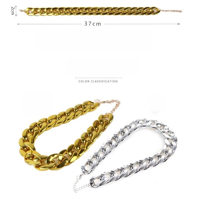 Hip Hop Dog Gold Chain Collar Necklace for Small & Medium Dogs Dog Collar Necklace Nixie