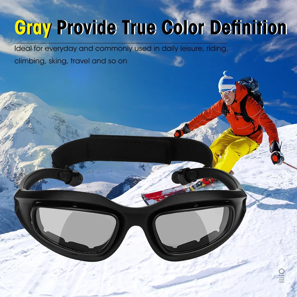 KEMITOUR Motorcycle Goggles UV400 Polarized – 4-Lens Kit Motorcycle Goggles Nixie
