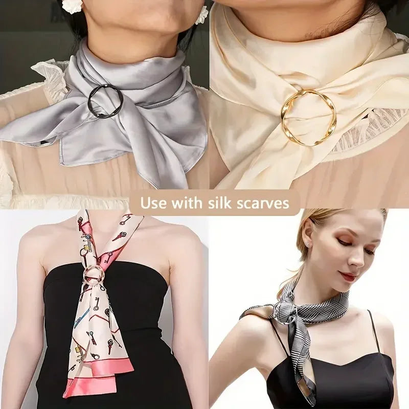 5Pcs Metal Adjustable Clip Buttons for Shirts, Shawls & Waist Fashion Clothing Clips Nixie