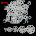100pcs ABS Plastic Snap Fasteners Press Stud Sewing Buttons Snap Fastener Buttons Nixie 18mm