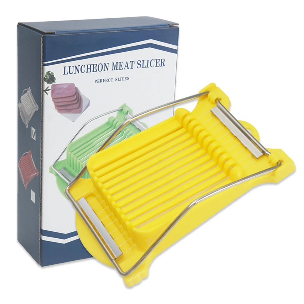 Stainless Steel Wire Slicer – Cheese, Eggs & Meat Cutter Wire Food Slicer Nixie Yellow