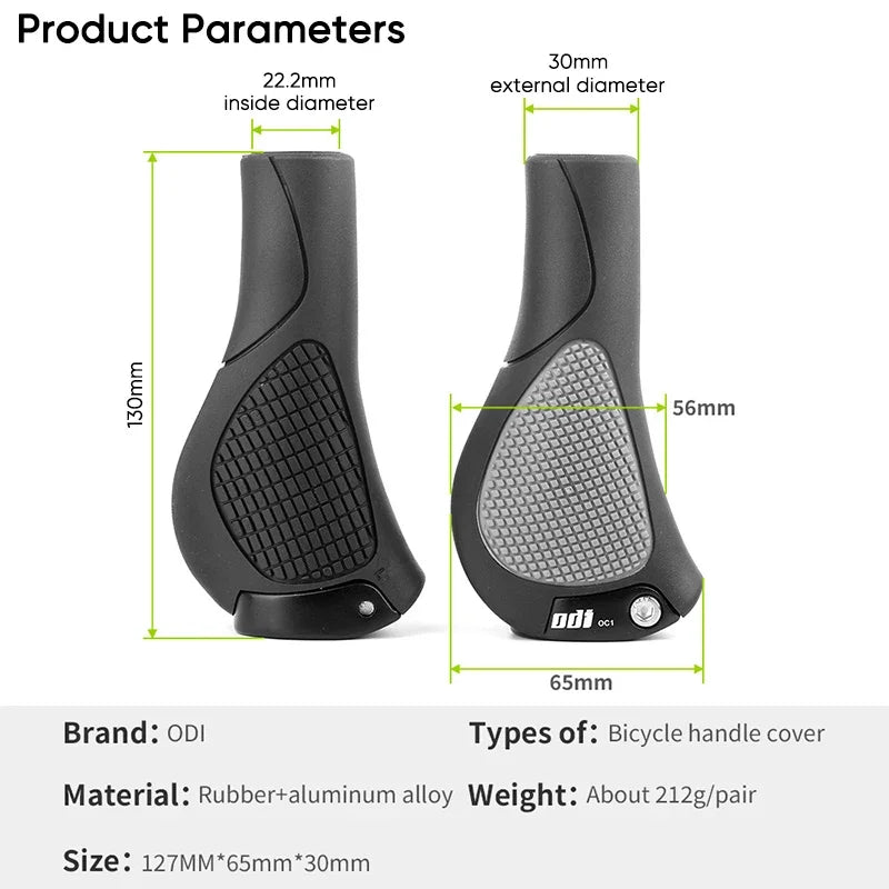 ODI OC1 Ergonomic MTB BMX Bike Handlebar Grips Anti-Slip Rubber Bike Handlebar Grips Nixie