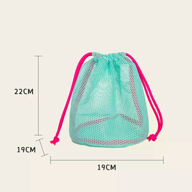 Nylon Mesh Drawstring Pouch – Travel & Makeup Storage Bag Mesh Storage Pouch Nixie