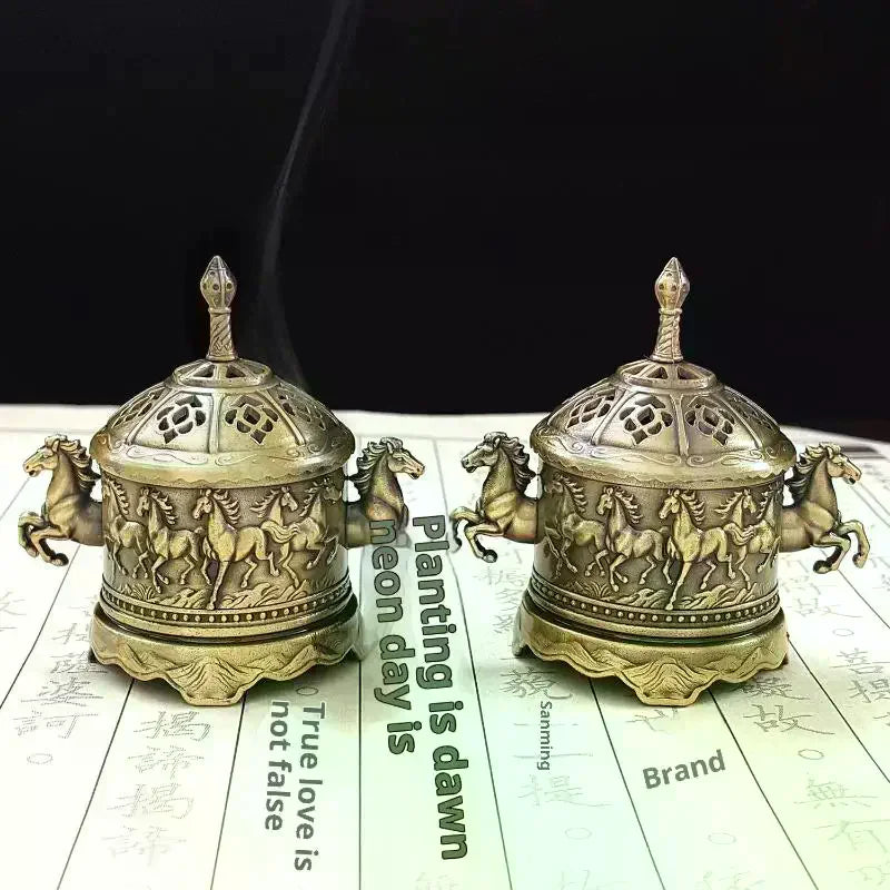Alloy Hollow Incense Burner – Zen Aromatherapy & Tea Décor Incense Burner Nixie