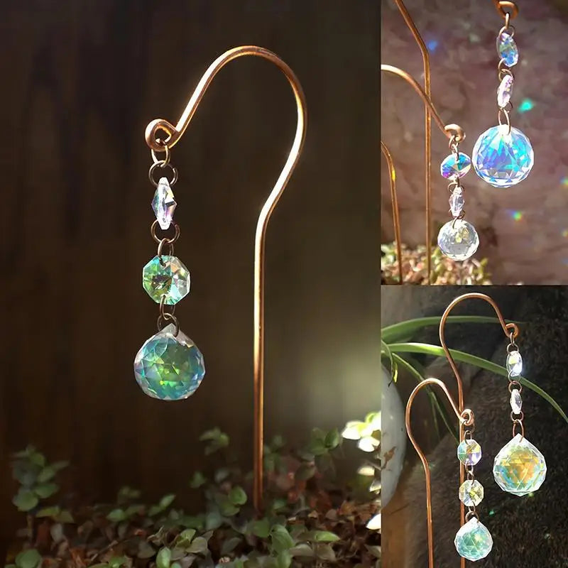 Crystal Ball Sun Catcher Garden Lawn Decoration Indoor Outdoor Garden Sun Catcher Nixie