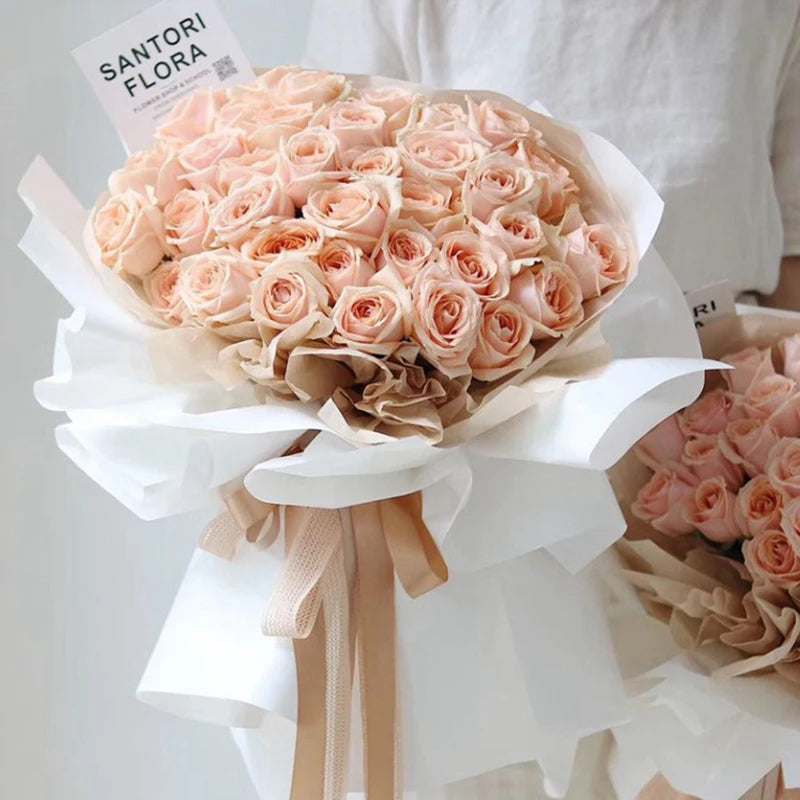 20Pcs Two-Sided Waterproof Flower Bouquet Wrapping Paper 58x58 Flower Wrapping Paper Nixie