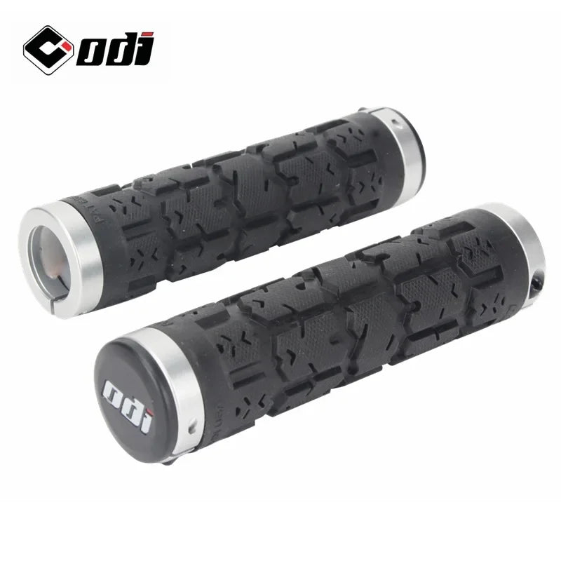 ODI MTB Lock-On Bike Grips – Ergonomic Non-Slip Handlebar MTB Handlebar Grips Nixie ODI silver ring GRIP