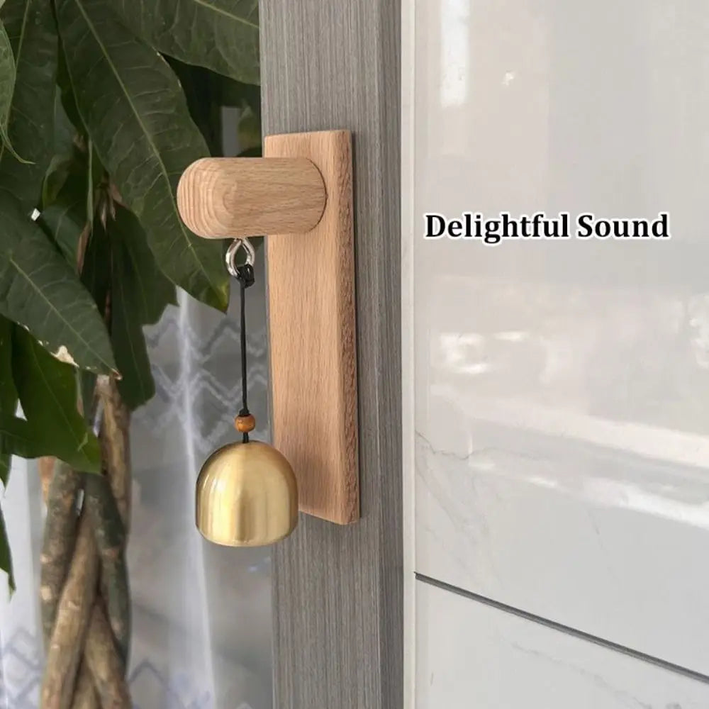 Wooden Door Bell Wind Chime – Japanese Style Shopkeeper Bell Decorative Door Bell Nixie