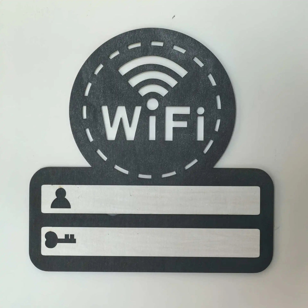 WiFi Password Wall Plaque – Self-Adhesive Wooden Sign + Pen