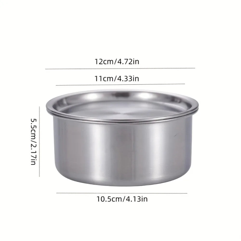304 Stainless Steel Ramekin with Lid – Baby Food & Baking Bowl Stainless Steel Ramekin Nixie