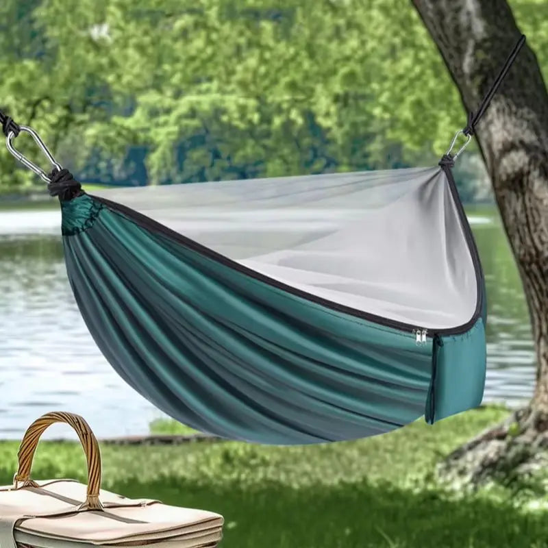 Camping Hammock with Mosquito Net – Tear-Resistant Parachute Camping Hammock Nixie