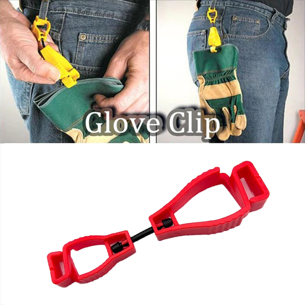5-Pack Non-Slip Plastic Glove Clip Hangers for Work & Outdoors