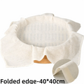 Reusable Organic Cotton Cheesecloth Strainer – Grade 90, 2 Sizes Gauze Filter Cloth Nixie Folded edge-40-40cm