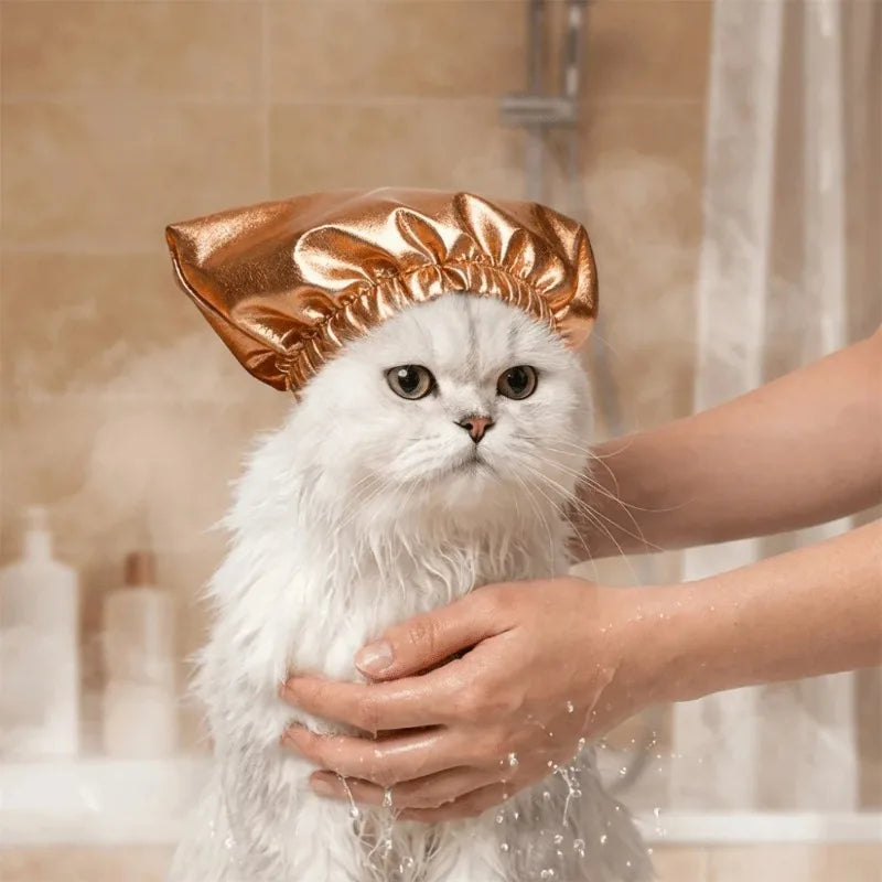 Waterproof Pet Bath Shower Cap – Ear Protection for Cats & Dogs Pet Bathing Cap Nixie