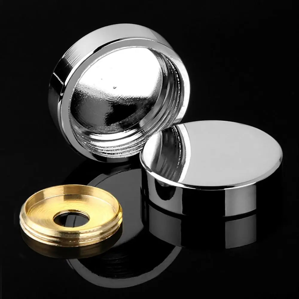 Copper Decorative Mirror Screws with Chrome Caps – Multi Size