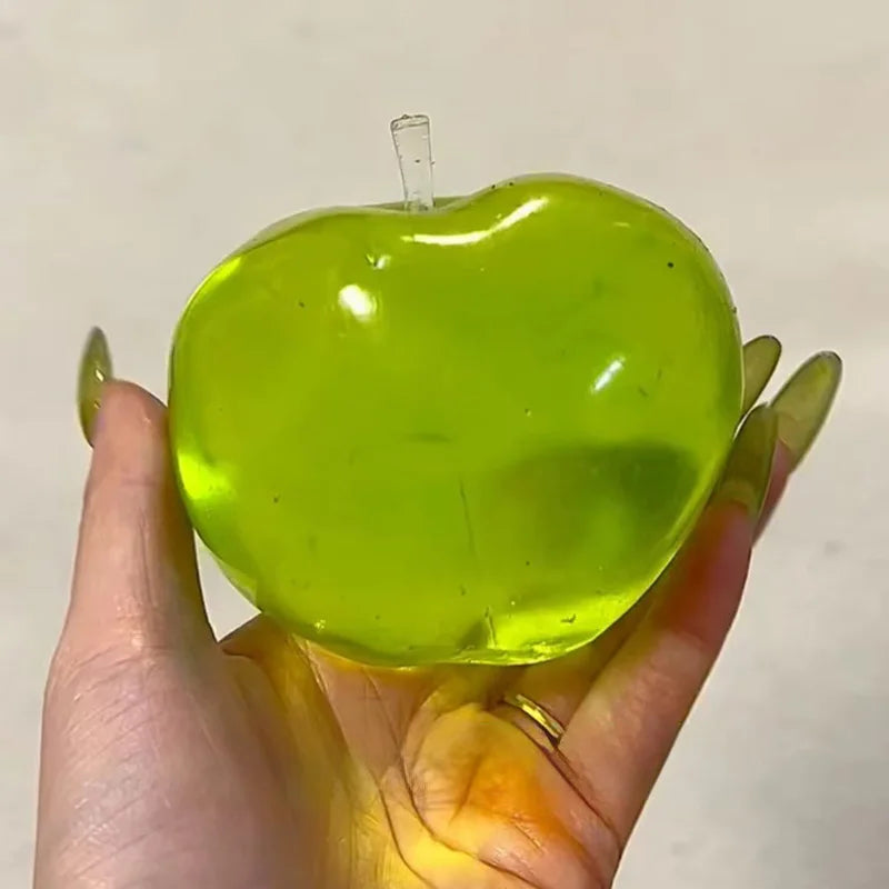 Green Apple Slushie Squishy Fidget Toy – Crunchy Moldable Sensory Squishy Fidget Toy Nixie Green