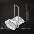 Stainless Steel Pot Lid Holder & Spoon Rest with Drip Tray Pot Lid Holder Nixie 1PC