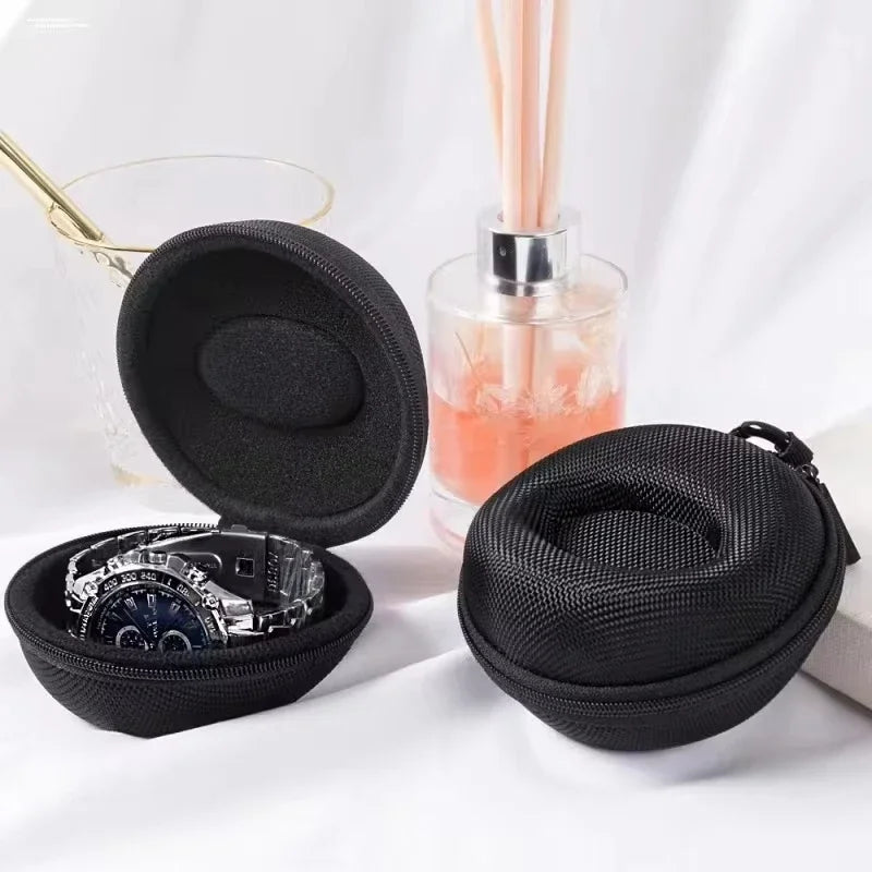 Portable EVA Single Watch Travel Case – Waterproof Zippered Box