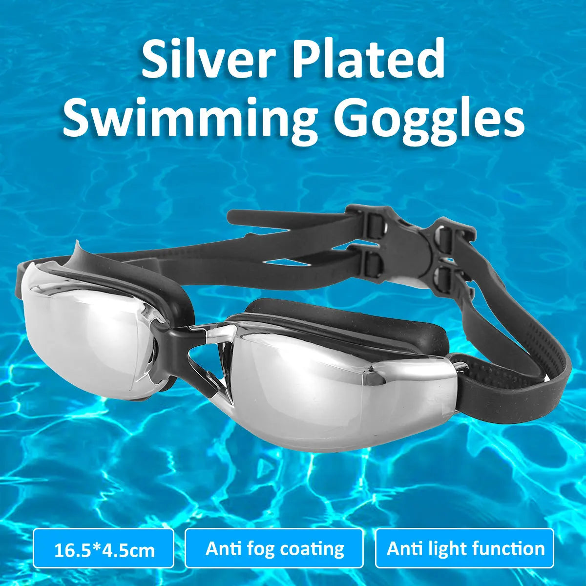 Nixie Swimming Goggles – UV Protection & Anti-Fog Wide View Swim Goggles Nixie
