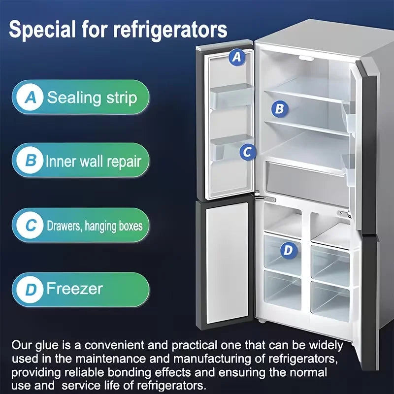 Refrigerator Repair Glue 25ML – Waterproof Cold Resistant Adhesive Repair Adhesive Nixie
