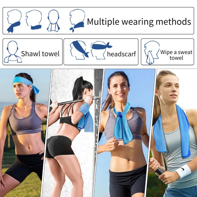Nixie Cooling Towel – Quick-Dry Sport & Beach Towel w/ Case Cooling Sport Towel Nixie