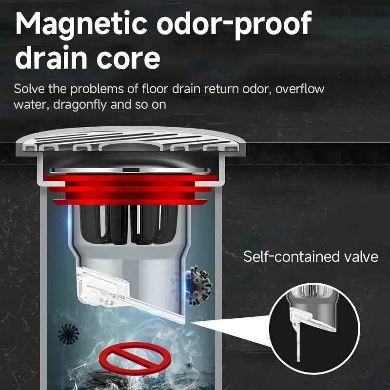 Odor Proof Floor Drain Valve & Sewer Core Backflow Preventer Floor Drain Insert Nixie