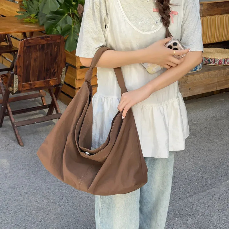 Women's Large Canvas Shoulder Crossbody Bag | Nixie