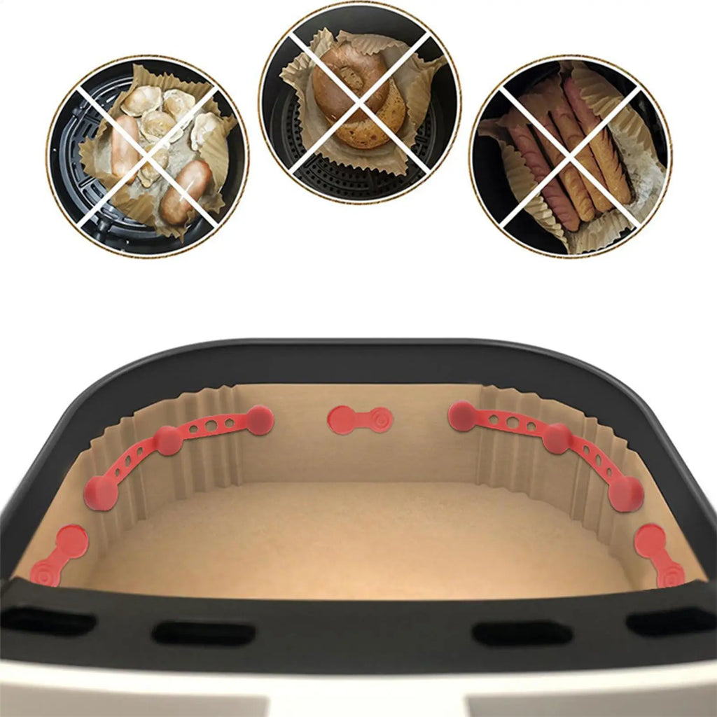 Air Fryer Silicone Magnet Buckle – Parchment Liner Holder Air Fryer Accessory Nixie