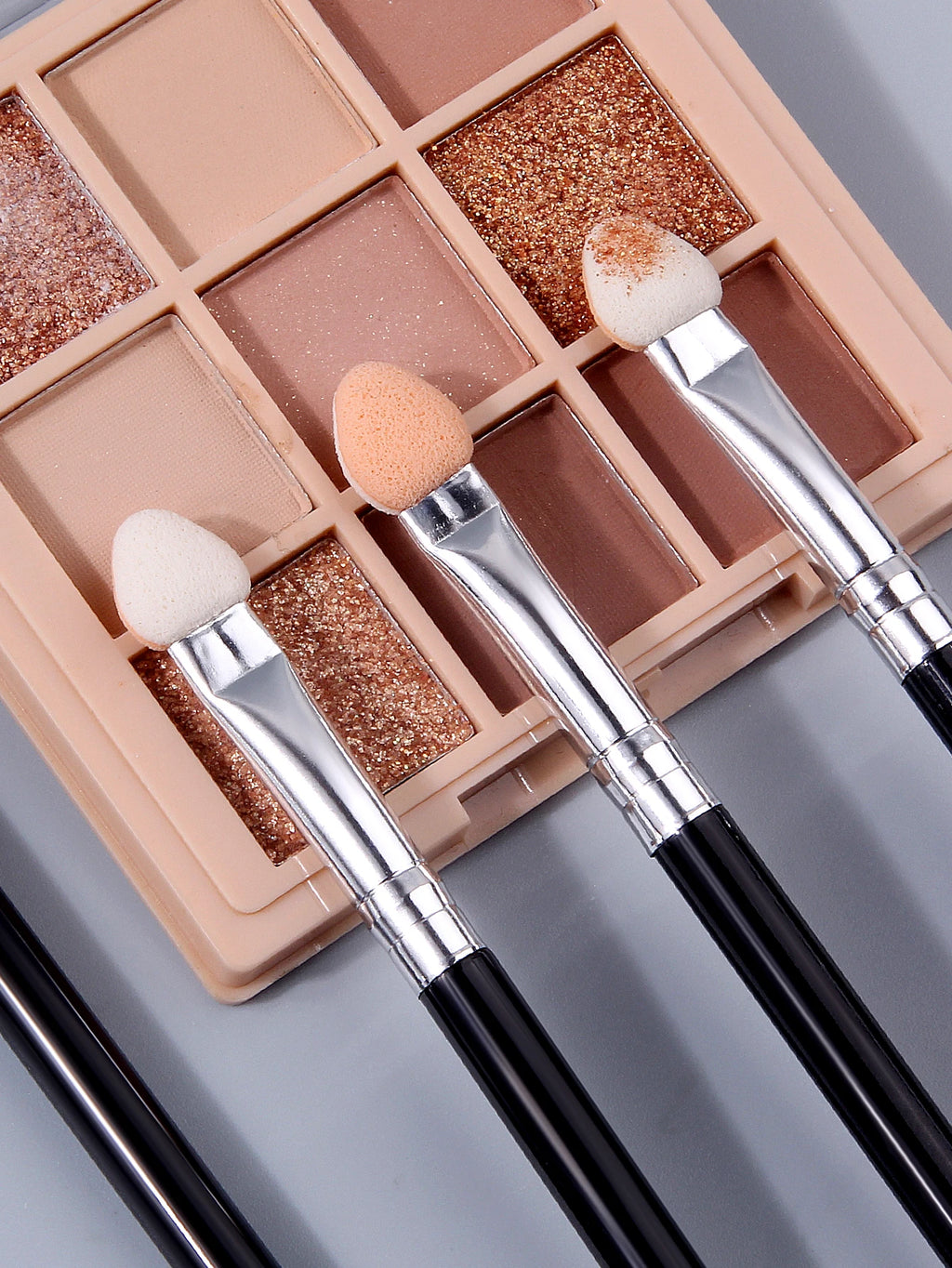 10Pcs Dual-Color Sponge Eyeshadow Brushes & Nail Smudge Sticks Eyeshadow Brush Set Nixie