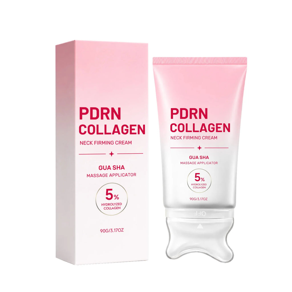 PDRN Collagen Neck Cream with Gua Sha Roller | Firming & Hydrating Neck Firming Cream Nixie Neck Cream 90g