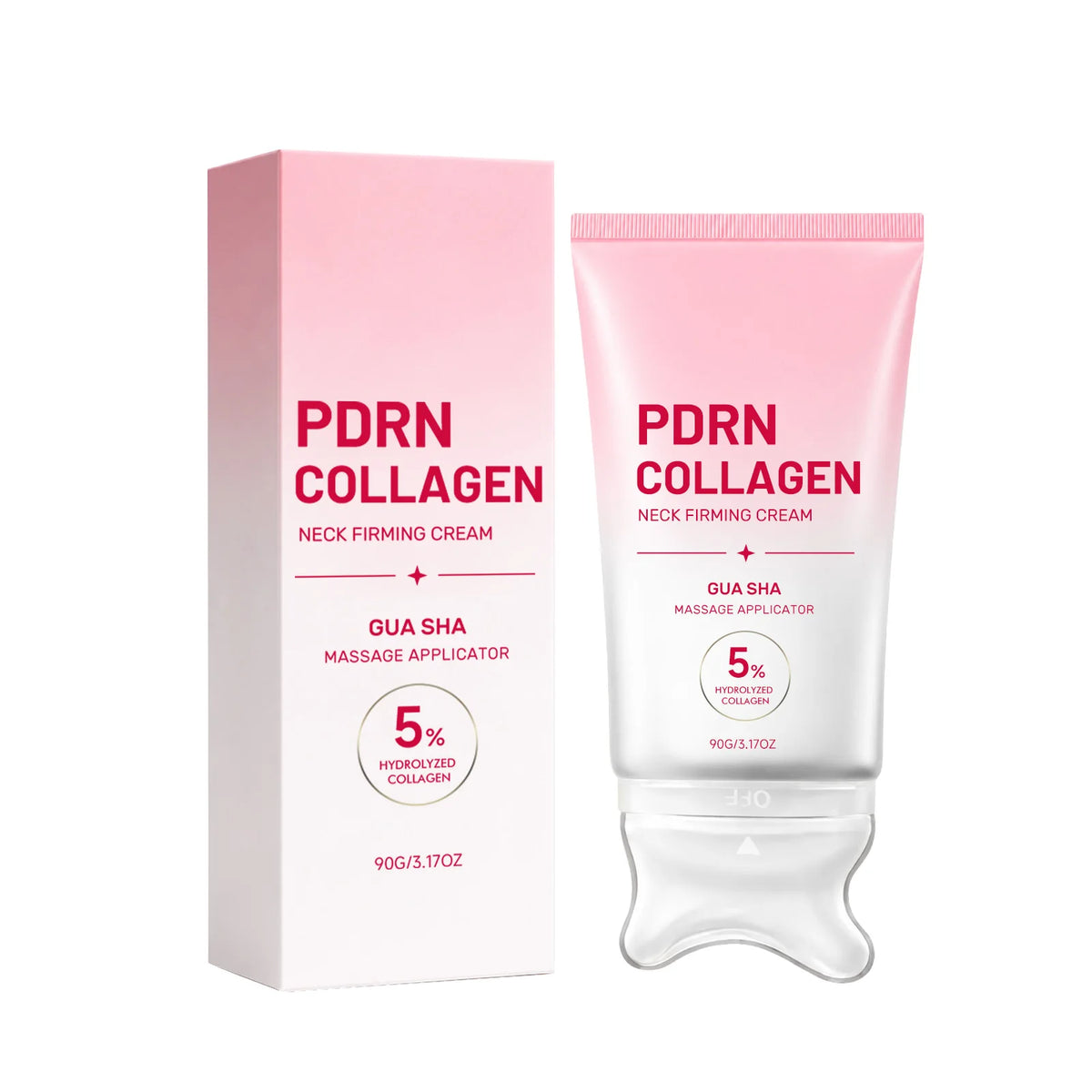 PDRN Collagen Neck Cream with Gua Sha Roller | Firming & Hydrating Neck Firming Cream Nixie Neck Cream 90g