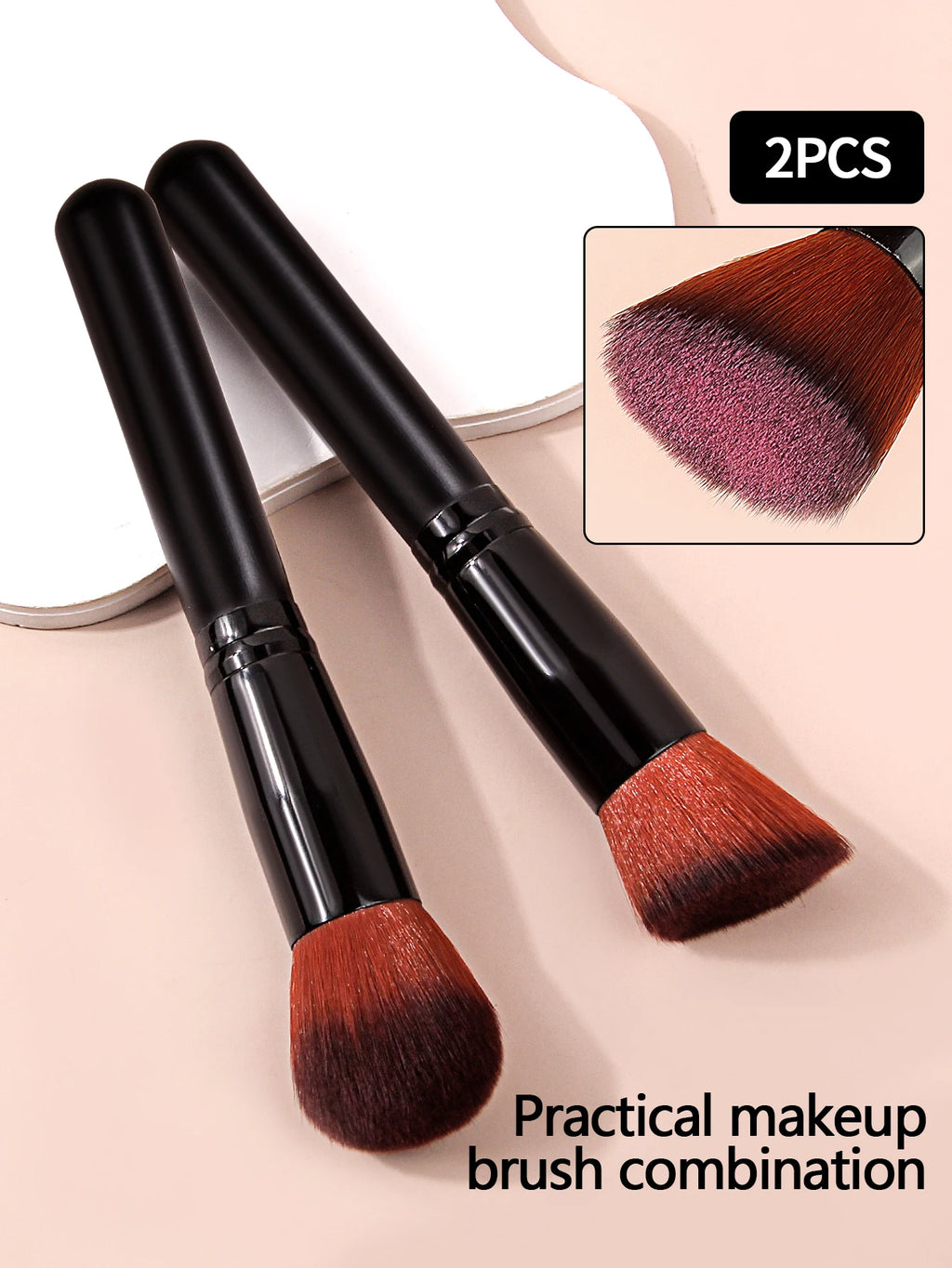2Pcs Makeup Brush Set – Contour & Blush Brushes | Nixie Makeup Brush Set Nixie