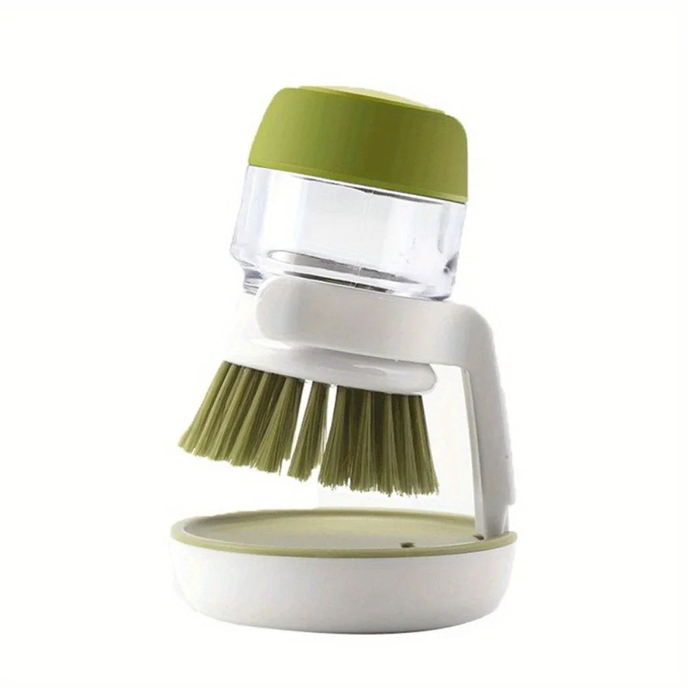 Nixie Soap Dispensing Dish Brush – Kitchen Pot Scrubber