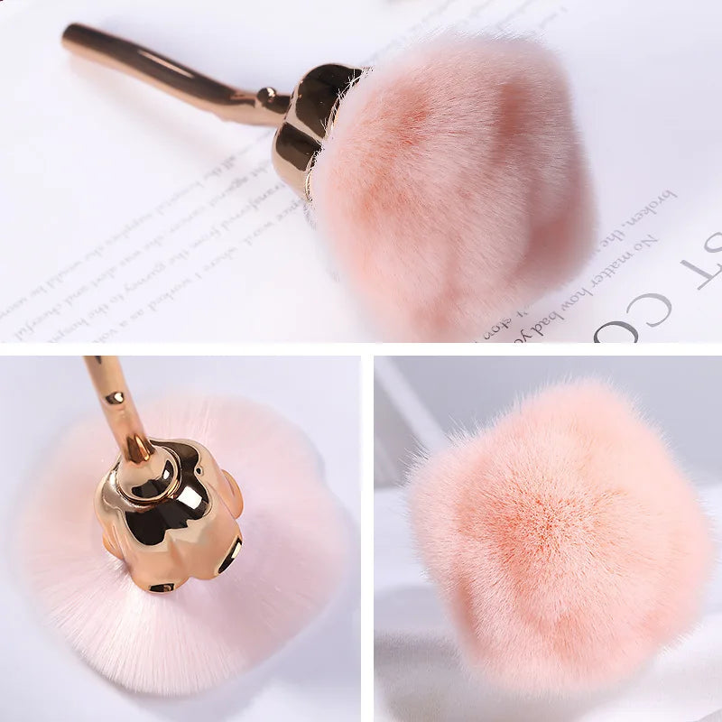 Gold Rose Flower Nail Art Brush – UV Gel & Manicure Tool Nail Art Brush Nixie