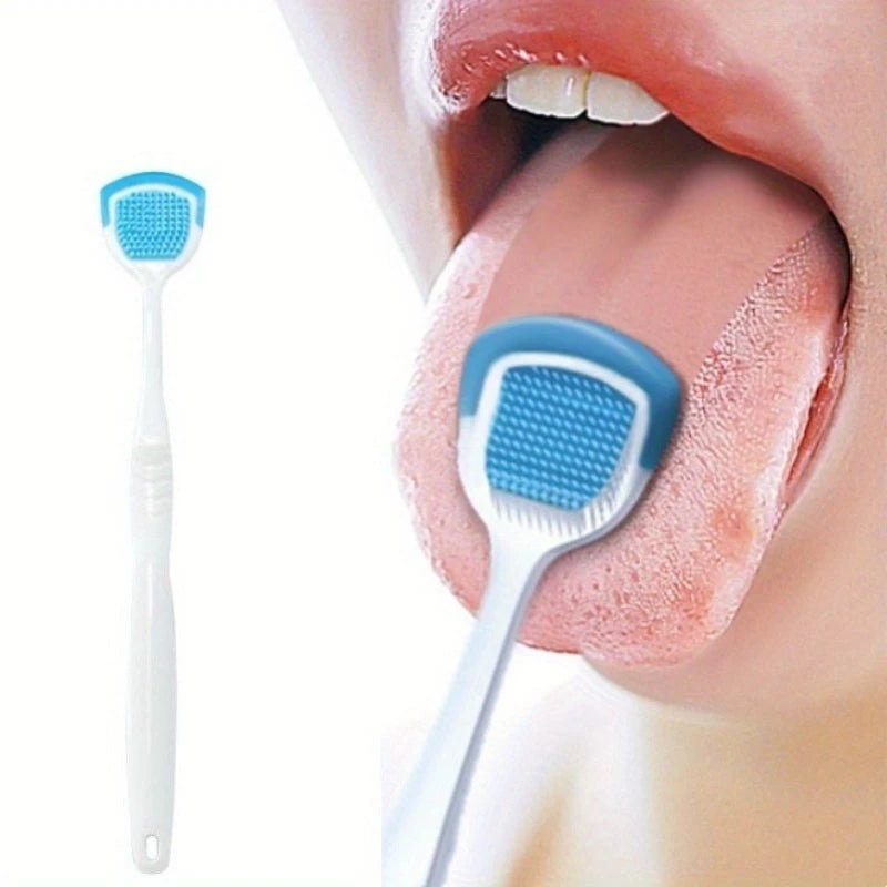 Dual-Sided Silicone Tongue Cleaner – Portable, Odor-Free Scraper Tongue Scraper Nixie