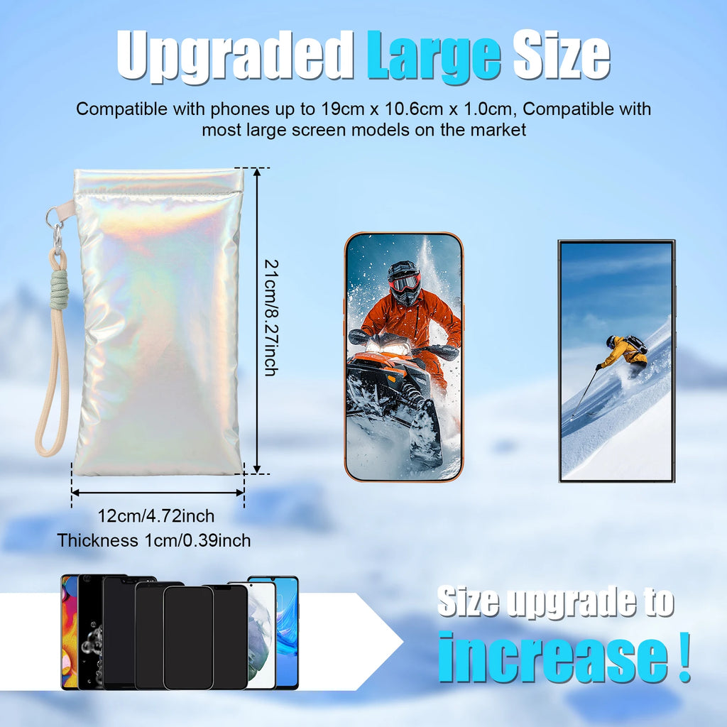 Thermal Insulated Phone Pouch | IP55 Winter Outdoor Case 3-Pack Insulated Phone Pouch Nixie