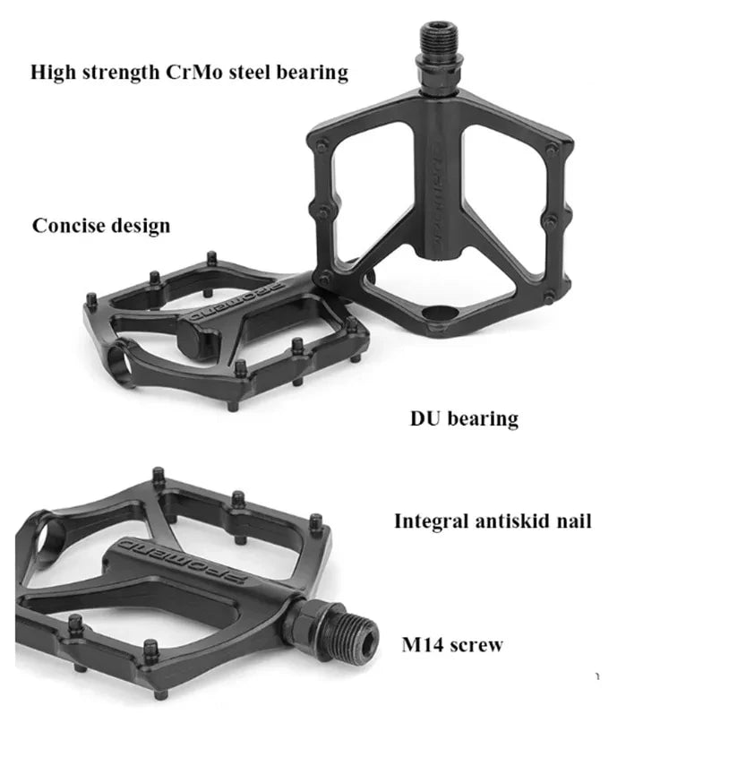 PROMEND Ultralight Flat Bike Pedals R27 M29 DU Bearing MTB BMX Flat Bike Pedals Nixie