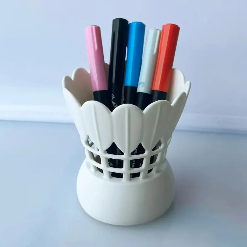 Badminton Shuttlecock Pen Holder | Hollow Desk Organizer Cup Desk Pen Holder Nixie