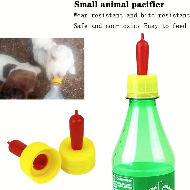 10pcs Soft Rubber Feeding Nipples for Lamb, Puppy & Goat Animal Feeding Nipple Nixie