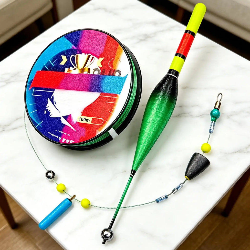 Automatic Bobber Fishing Line Set with Float – 100m Nylon