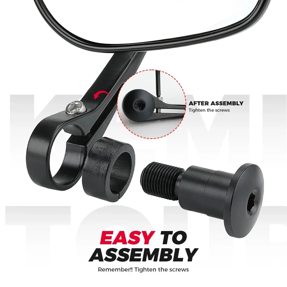 KEMITOUR 16mm Motorcycle Handlebar End Mirrors – Yamaha MT/TMAX Motorcycle Handlebar Mirror Nixie