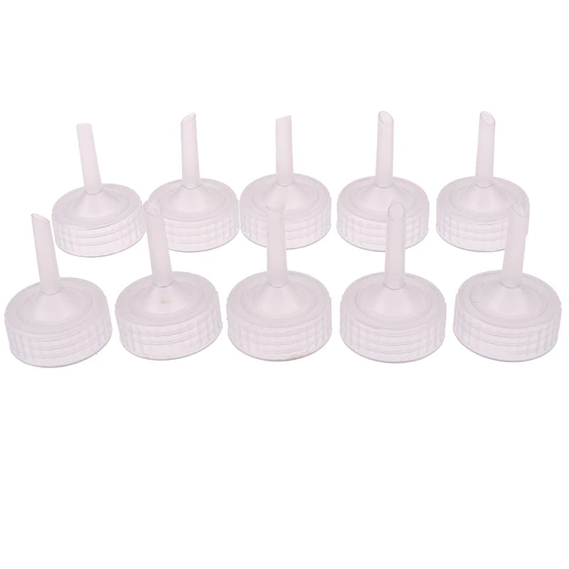 10Pcs Artemia Brine Shrimp Hatchery Bottle Cap Adapters DIY Aquarium Hatchery Caps Nixie