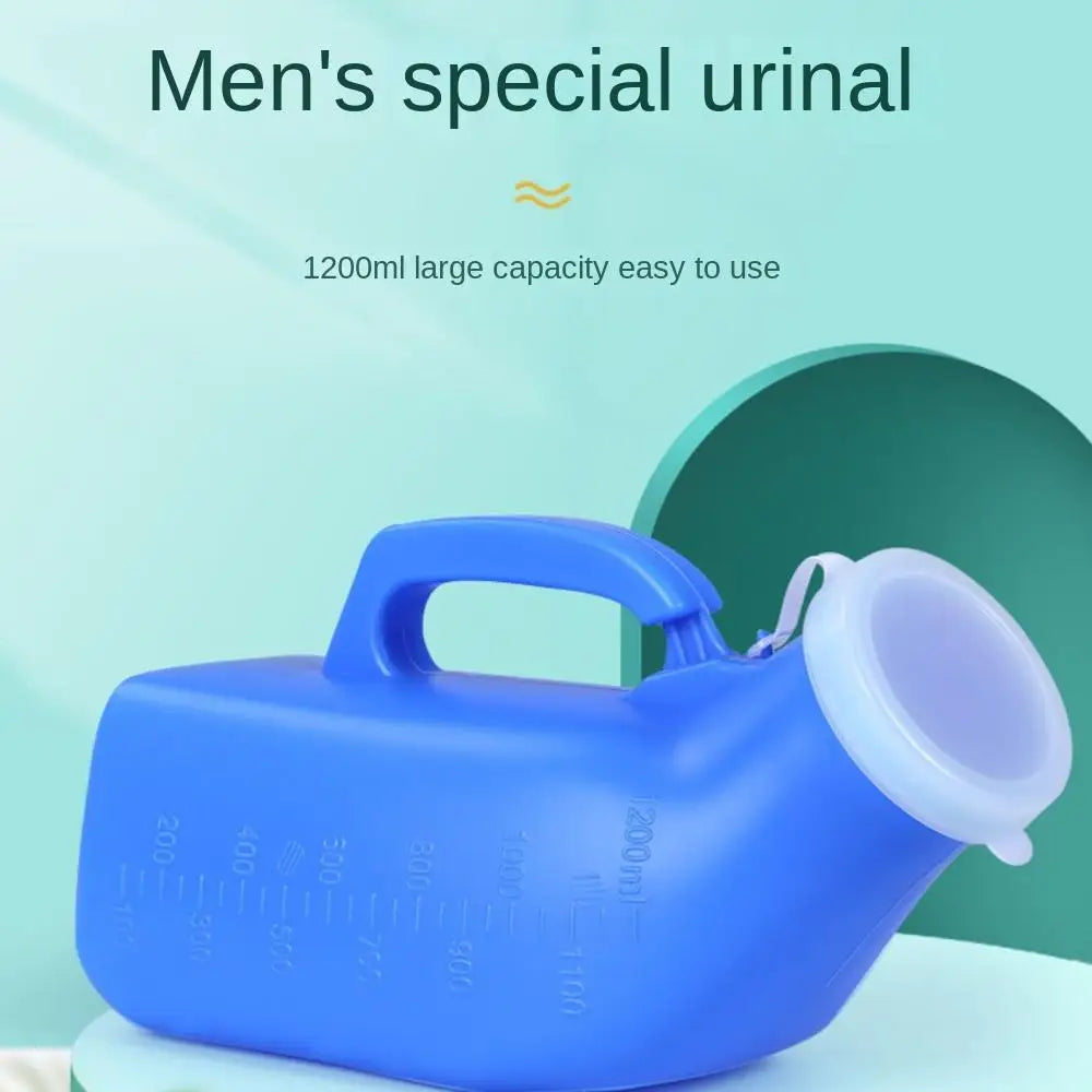 Portable Urinal Bottle 1200ml with Handle – Men's Travel Urinal Portable Urinal Bottle Nixie