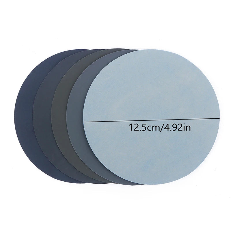 5-Inch Sandpaper Discs 1000–5000 Grit Wet/Dry Pack of 15/25 Sanding Discs Nixie