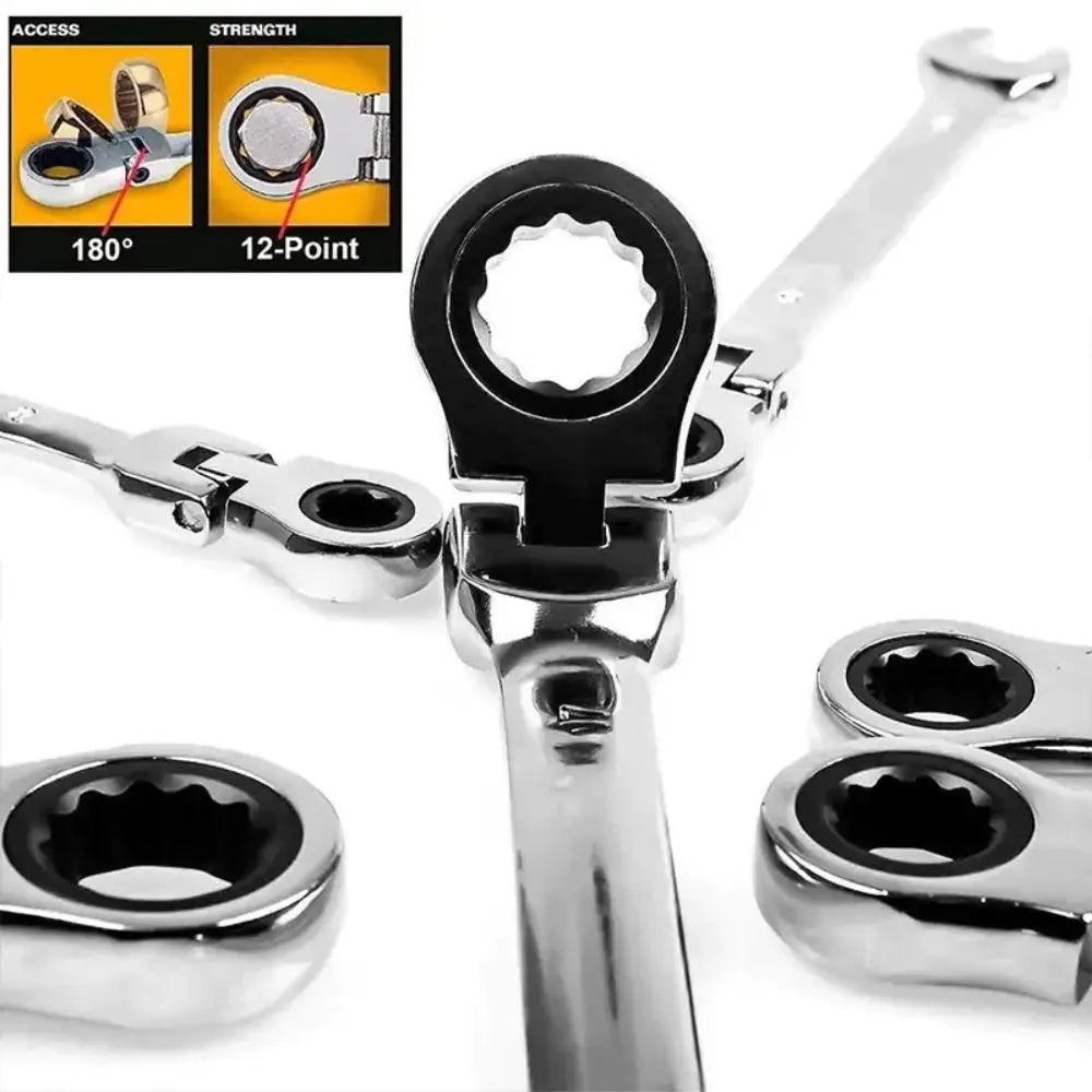 Dual Head 72-Tooth Ratchet Wrench Quick Release 6–22mm CR-V Ratchet Wrench Nixie