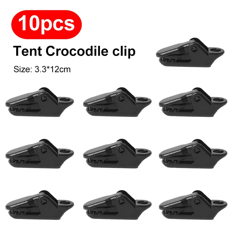 Tent Tarpaulin Clips Anti-Wind Crocodile Clamps – 10/20/50 Pcs Tent Tarpaulin Clips Nixie
