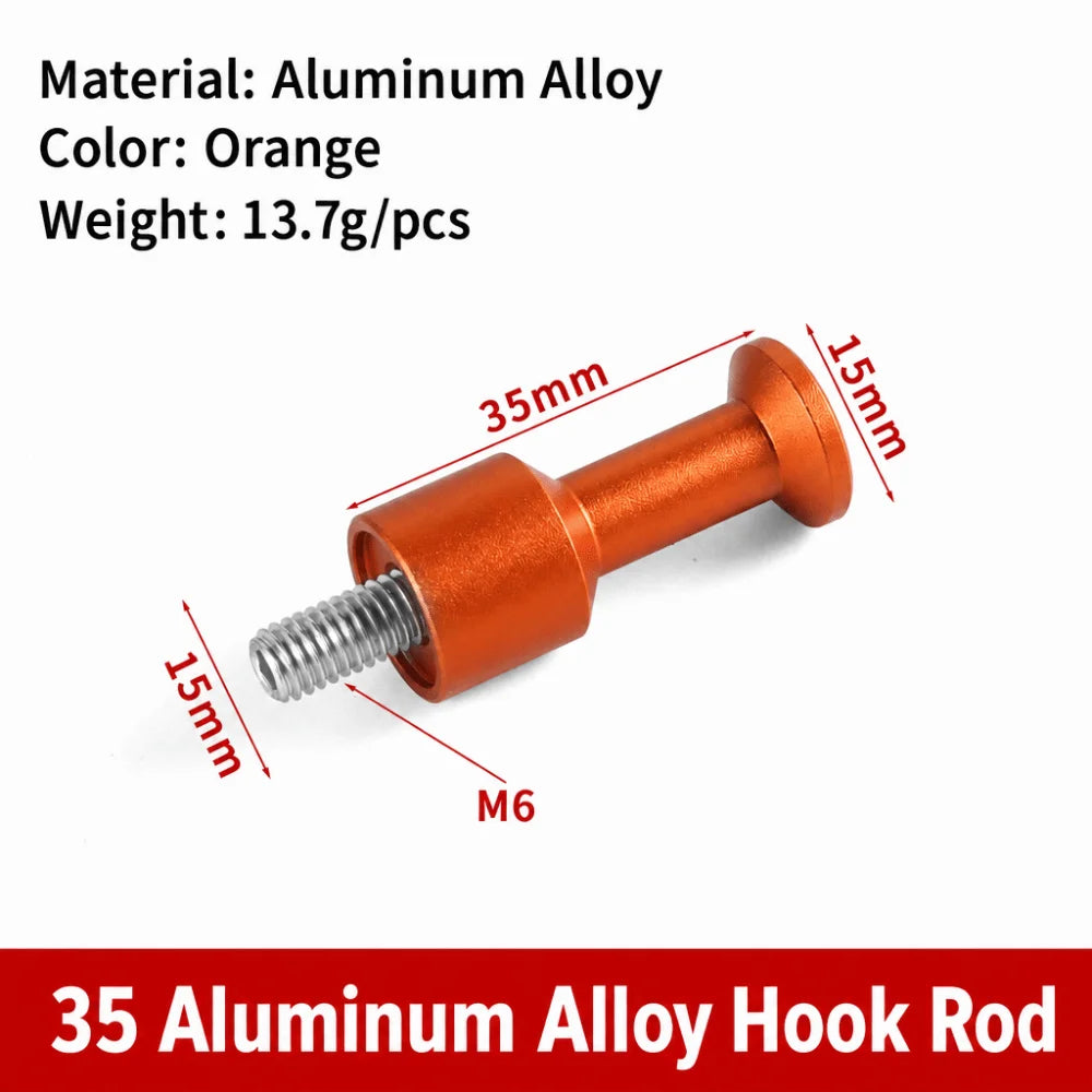 Metal M6 Pegboard Hook Aluminum Wall Storage Hook Punch-Free Pegboard Storage Hook Nixie